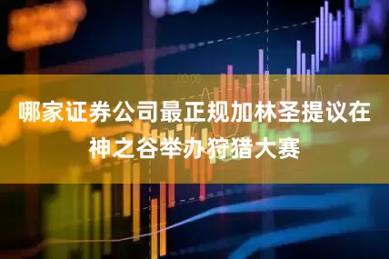 哪家证券公司最正规加林圣提议在神之谷举办狩猎大赛